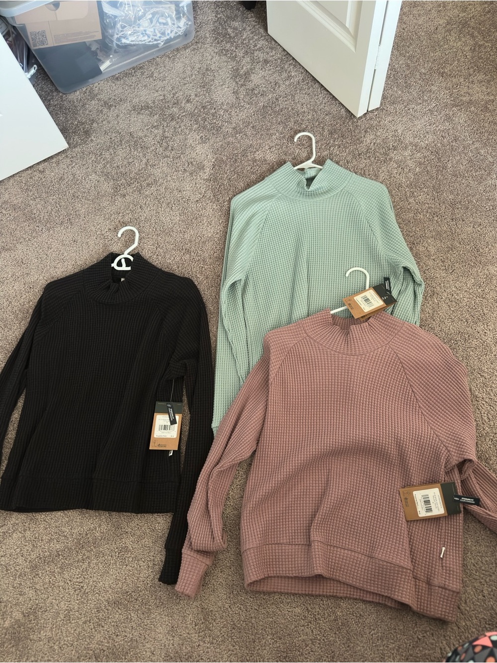 The North Face  Sweater - Black, Sage, Mauve 3 pcs